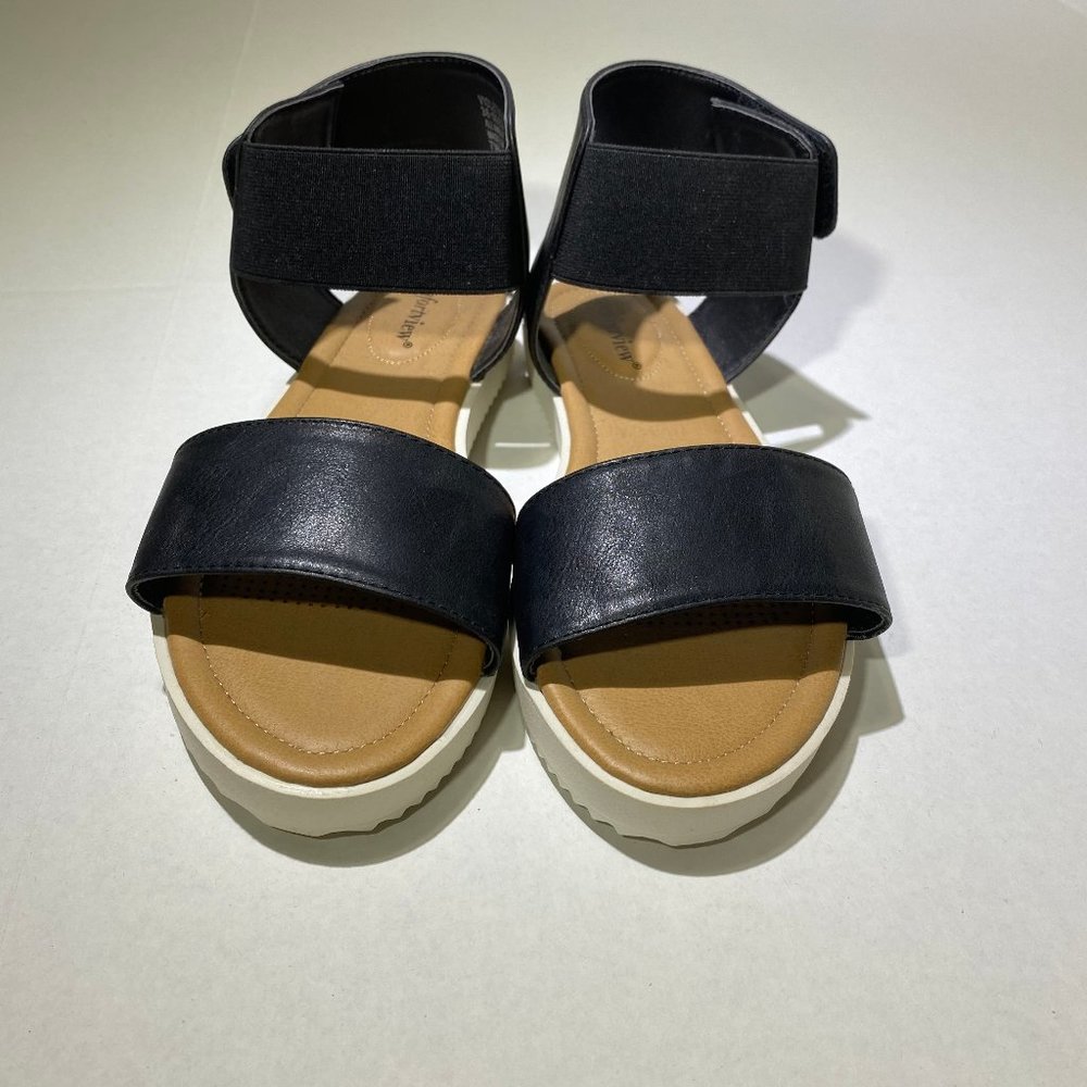 COMFORTVIEW Violet Sandal, Black, Size 7 W - Picture 6 of 10